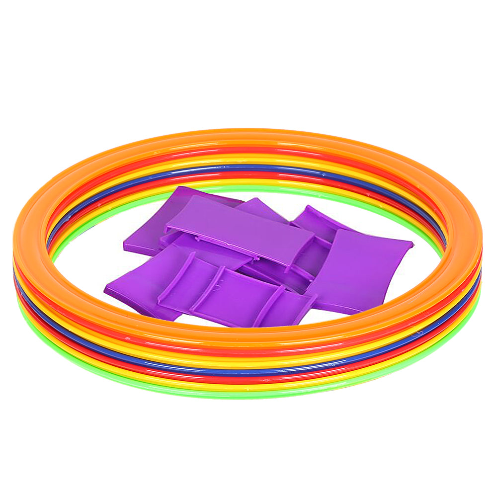 Maboto 10pcs 28cm/38cm Speed Ring Football Soccer Basketball Sport Training Rings Equipment