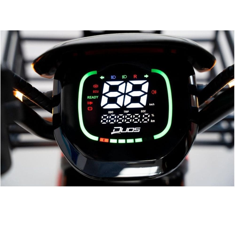 Bicicleta Elétrica 1000W Bateria de Lítio Alarme Cargo Duos Azul