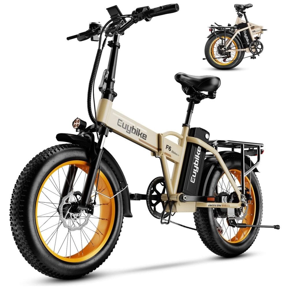 Bicicleta Elétrica Dobrável bluebiko F6B com Motor Brushless 750W (Pico 1000W), Bateria Removível 48V 20Ah, Freios a Disco Duplos e Sistema