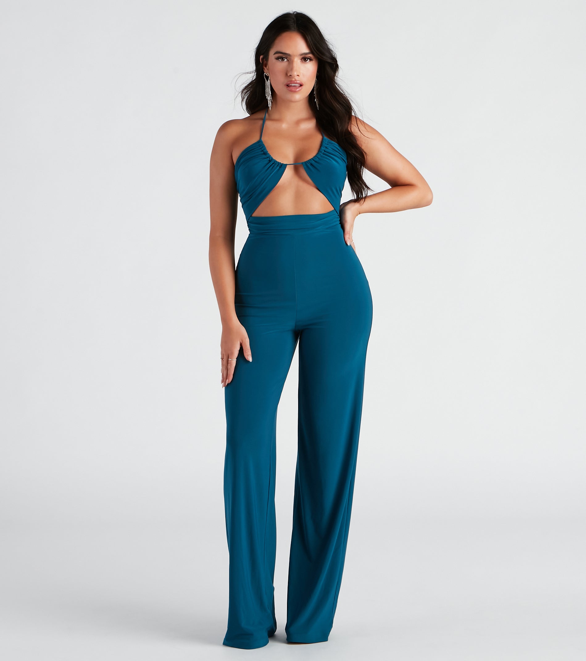 Sleek And Sultry Halter Jumpsuit
