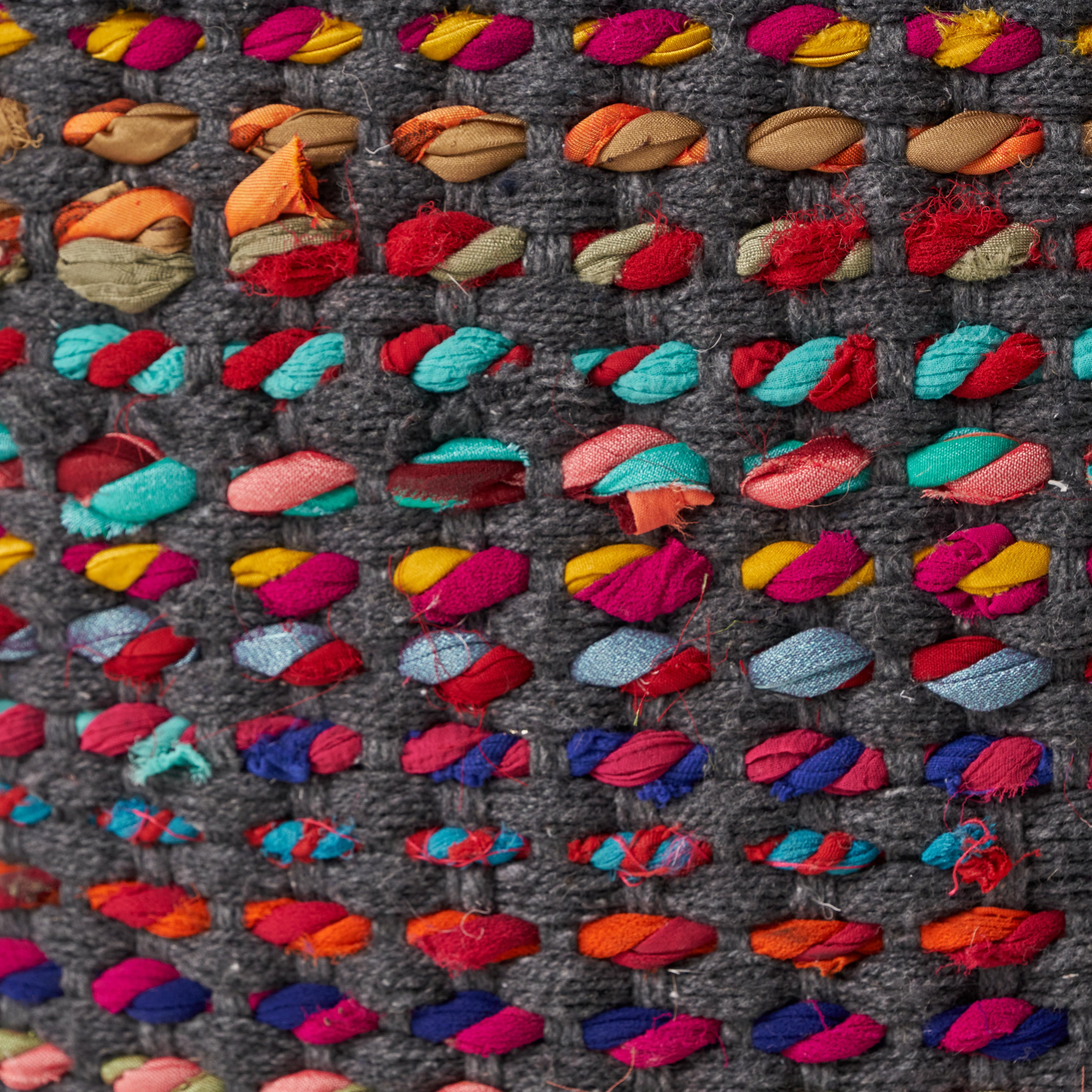 Naholo Handcrafted Boho Fabric Pouf