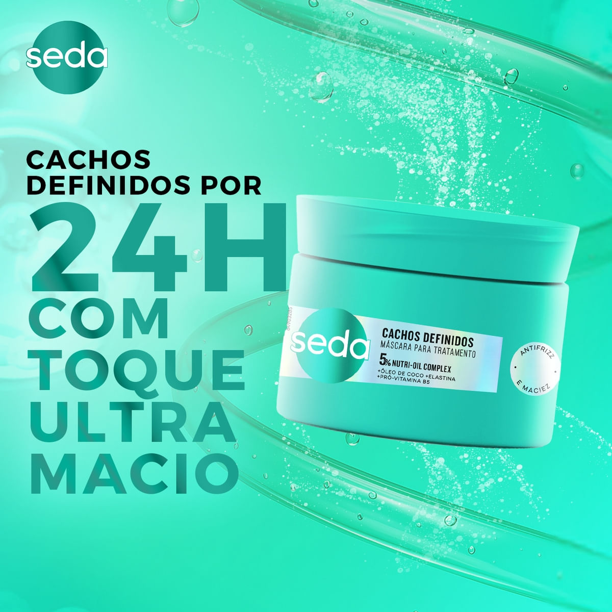 Mascara de Tratamento Seda Cachos Definidos 300g