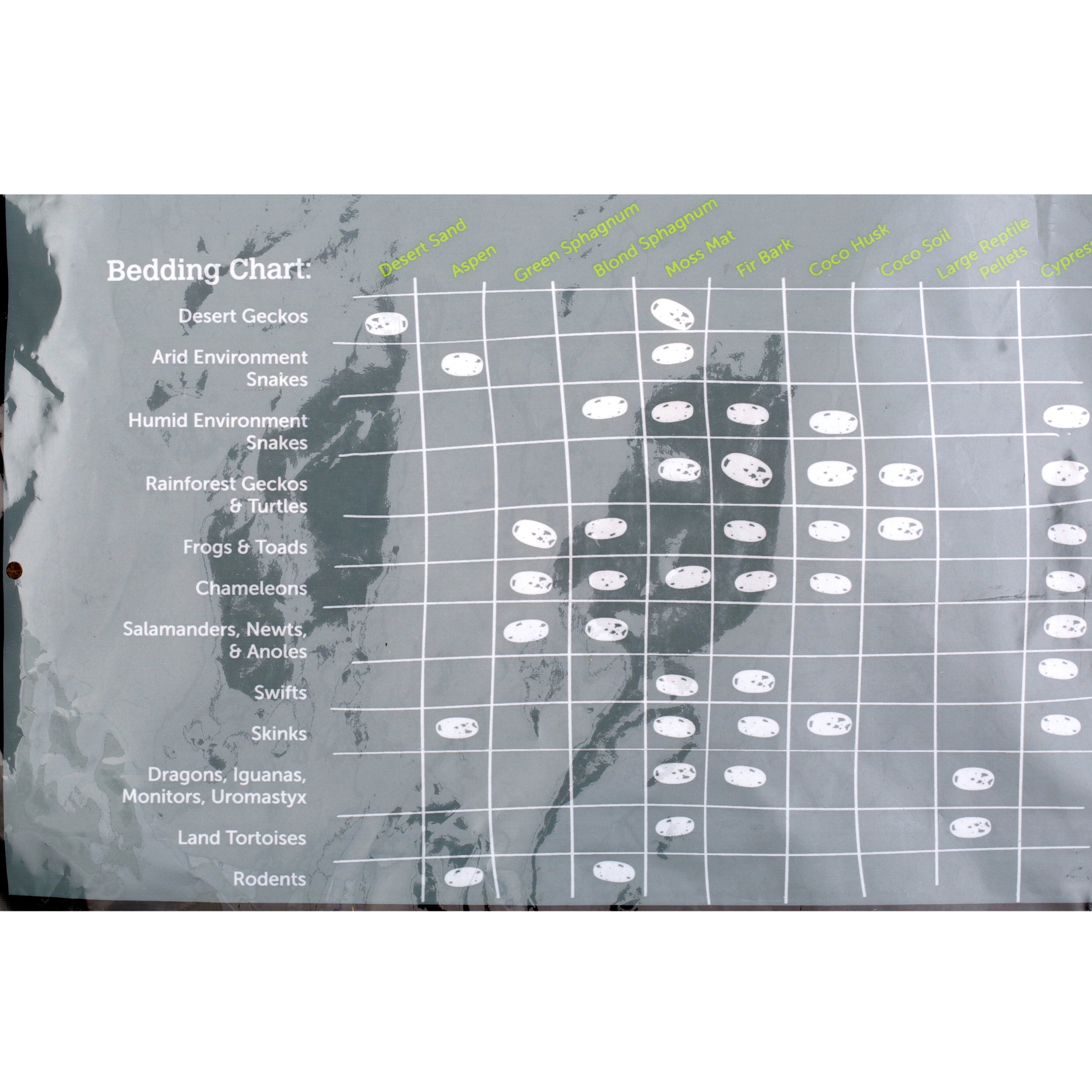 Galapagos Aspen Digs， White Natural， 8qt Stand-up Pouch Reptile