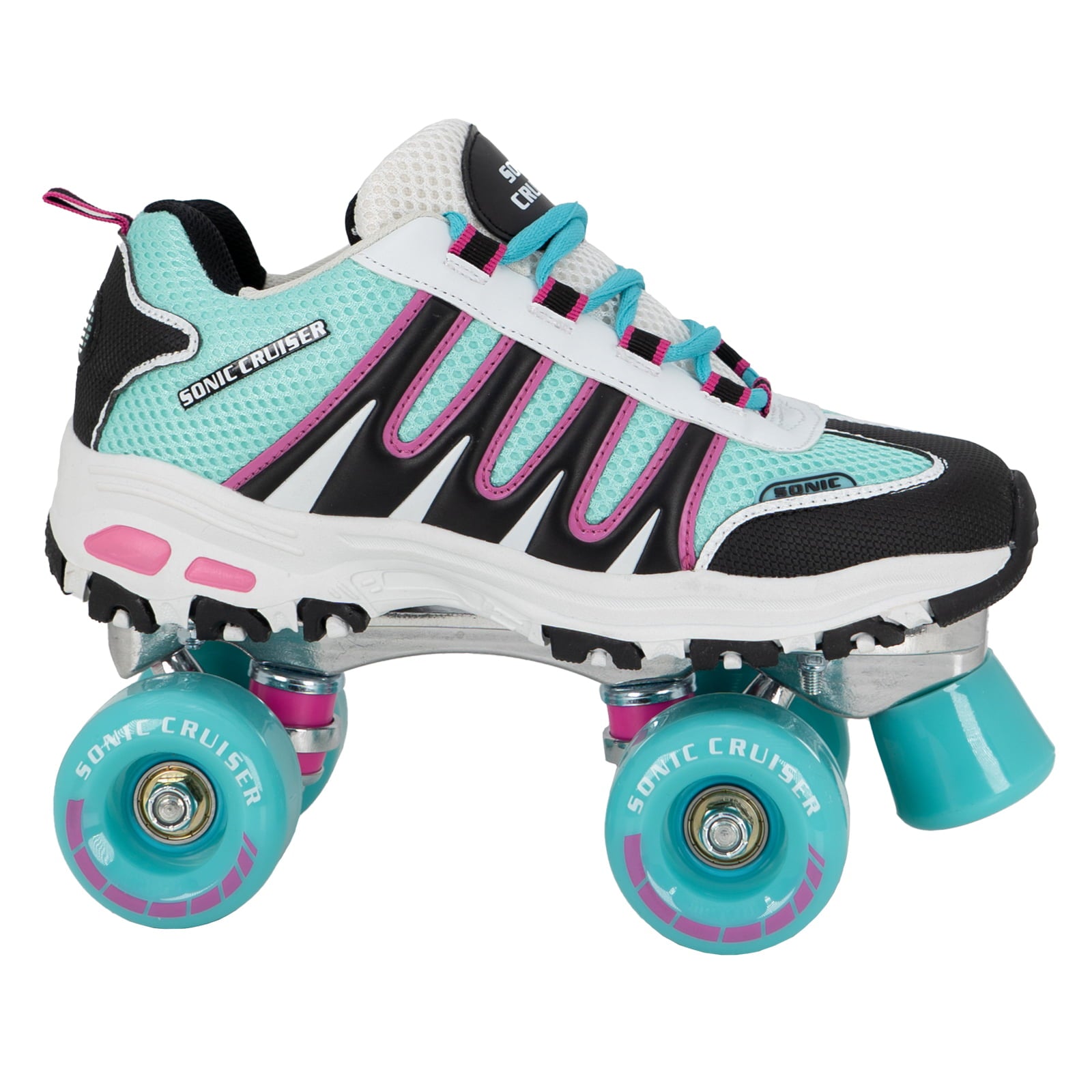 Lenexa Sonic Cruiser 2.0 Unisex Outdoor High Performance Rebound Wheels Quad Roller Speed Skates for Men and Women - Sneaker Shoe Style for Outdoor Skating