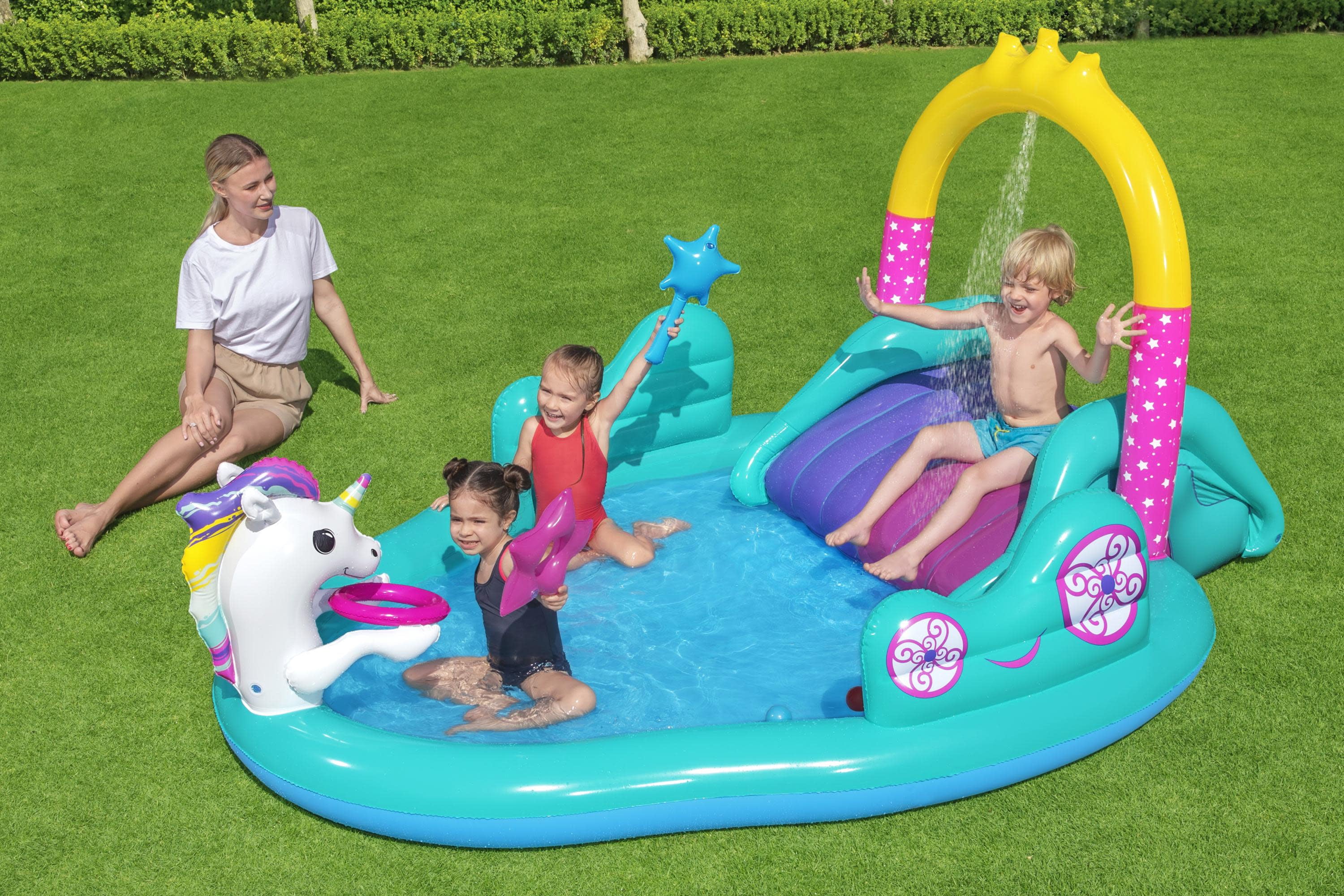 H2OGO! Magical Unicorn Carriage Play Pool Center