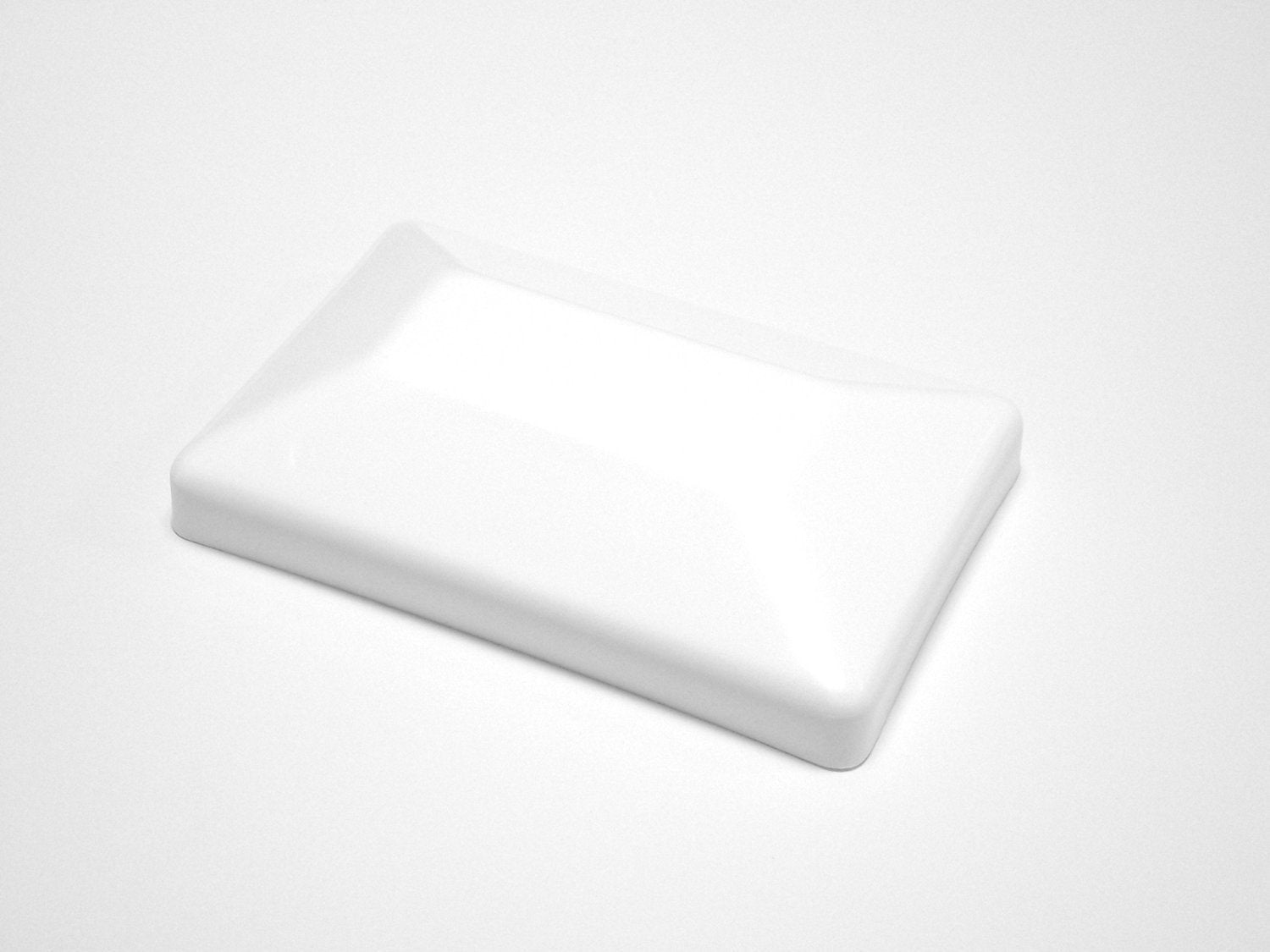 JSP Manufacturing WHITE 4x6 Fence Post Caps(3-5/8"x 5-5/8") Multipack Wholesale Bulk Pricing Fits Treated Posts 4 x 6 Nominal Fence Post Caps ( WHITE- 1 Pack)