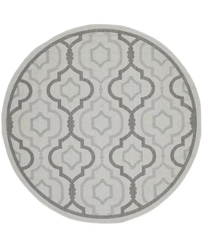 Safavieh Courtyard Light Gray and Anthracite 7'10