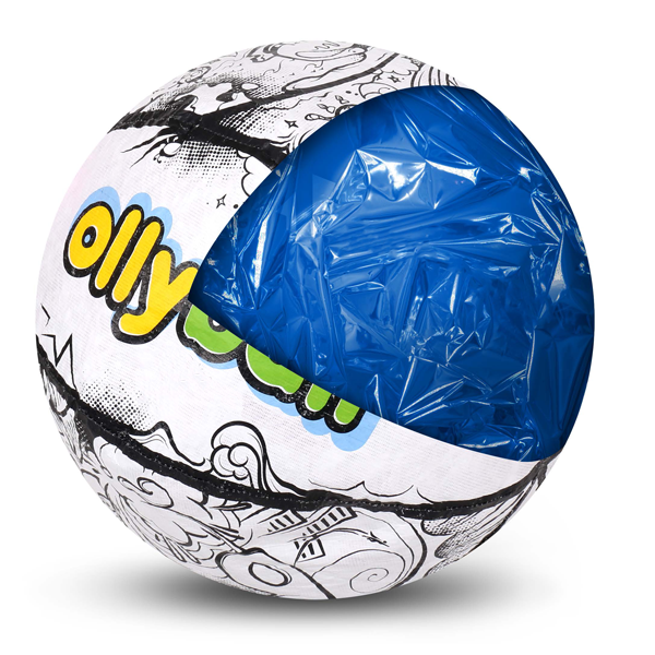 Ollyball Girl POWer! - Indoor Coloring Play Ball for Parents and Kids.