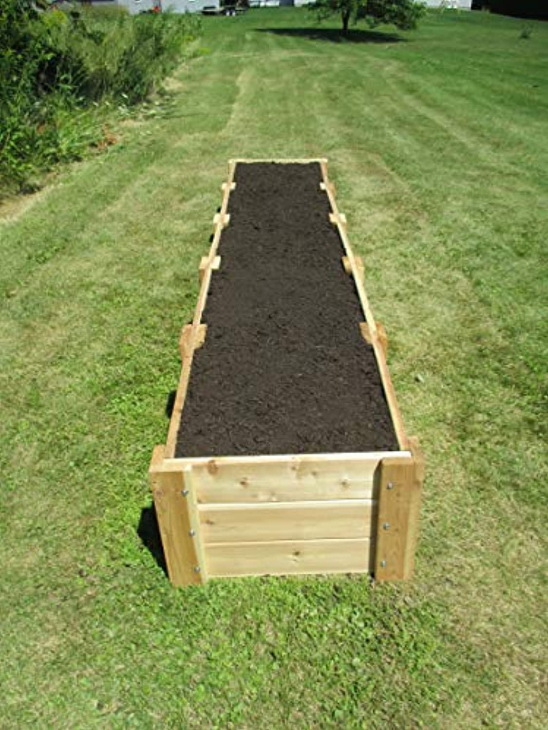 Infinite Cedar RB2x10x16.5 Deep Root Cedar Raised Garden Bed, 2 ft. x 10 ft. x 16.5 in.