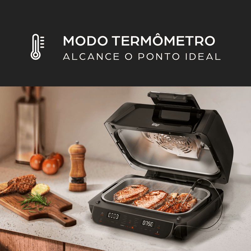 Fritadeira Elétrica Air Fry WAP Barbecue WC AB1090 Smoker