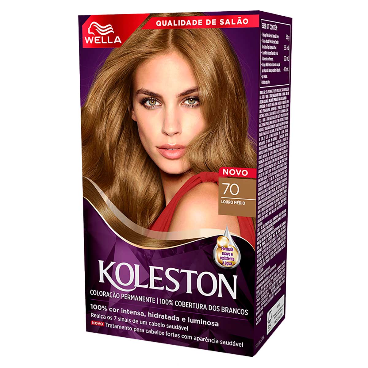 Kit tintura 70 louro medio Wella Koleston