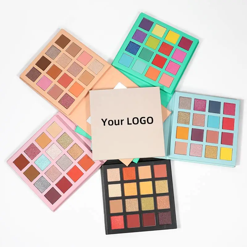 Free Combination High Pigment Private Label DIY 16 Color Eyeshadow Palette