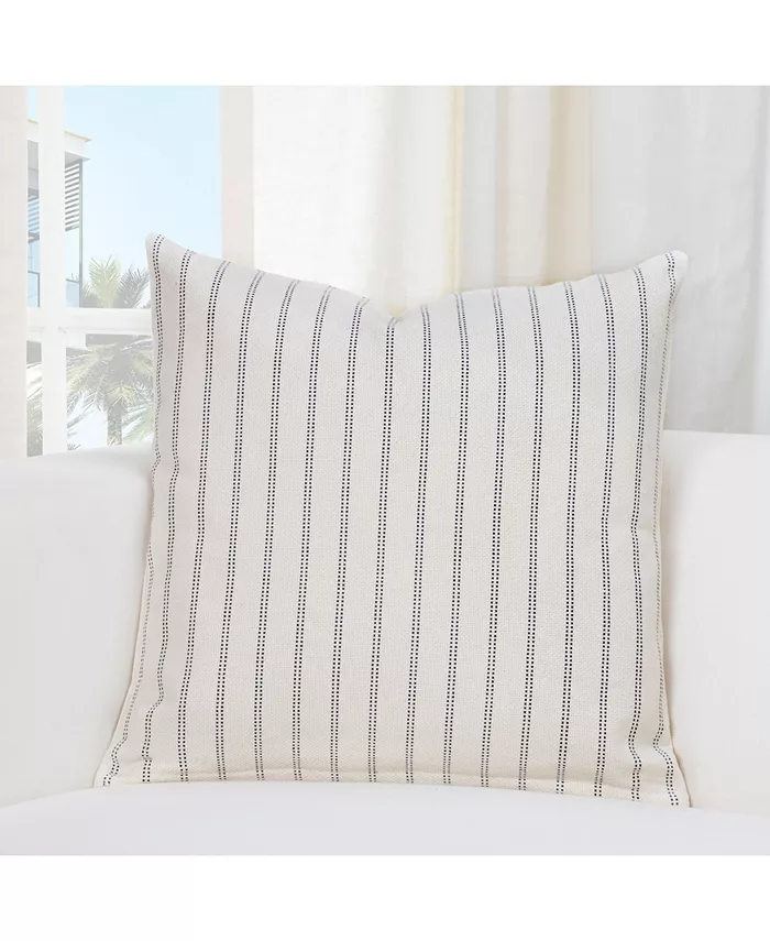 Siscovers Ticked Stripe Burlap Decorative Pillow， 20