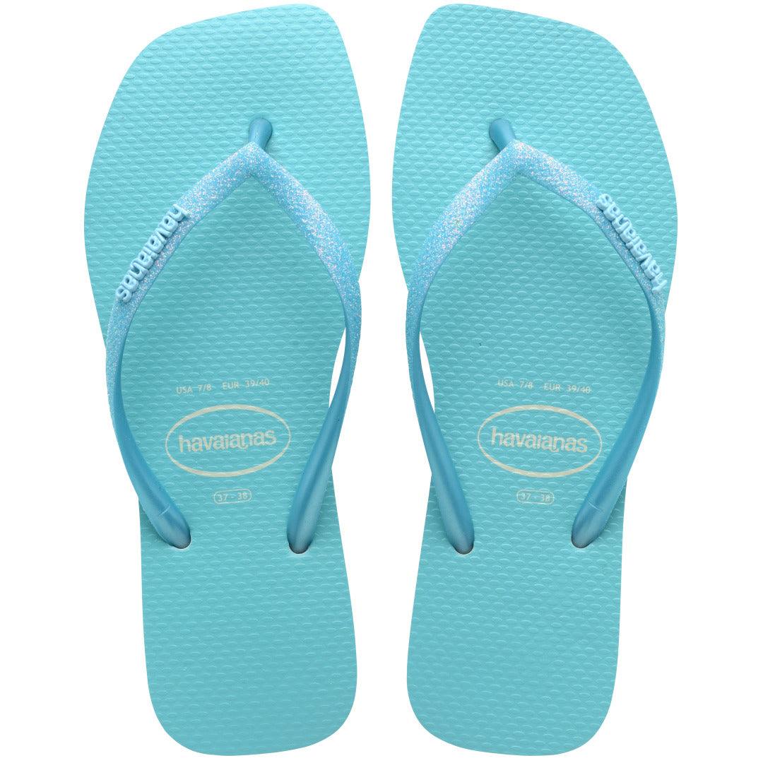 Chinelo Havaianas Slim Square Glitter Neon