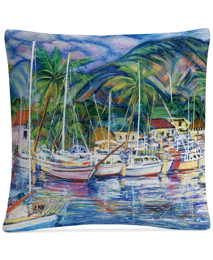 Baldwin Manor Shadian Lahaina Marina Decorative Pillow， 16