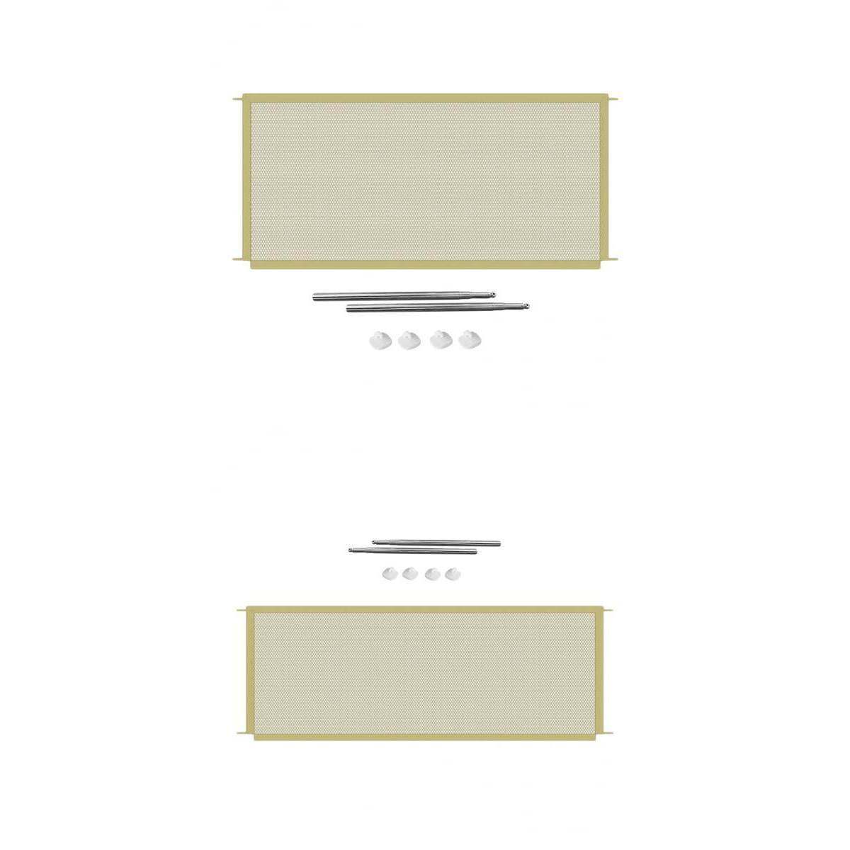 2x Dog Gate Mesh Puppy Fence Outdoor Pet Dog Gate Guard