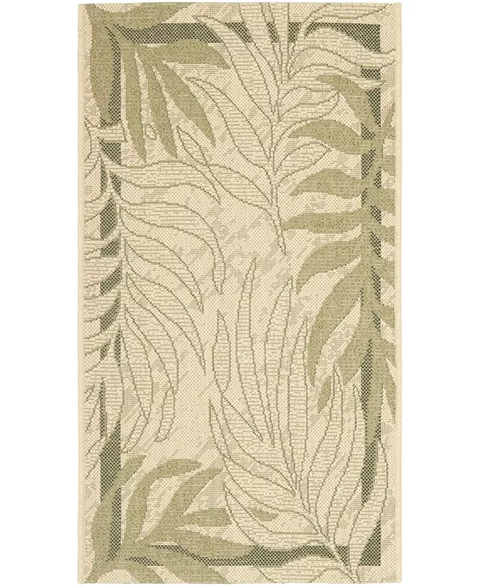 Safavieh Courtyard Cream and Green 2' x 3'7