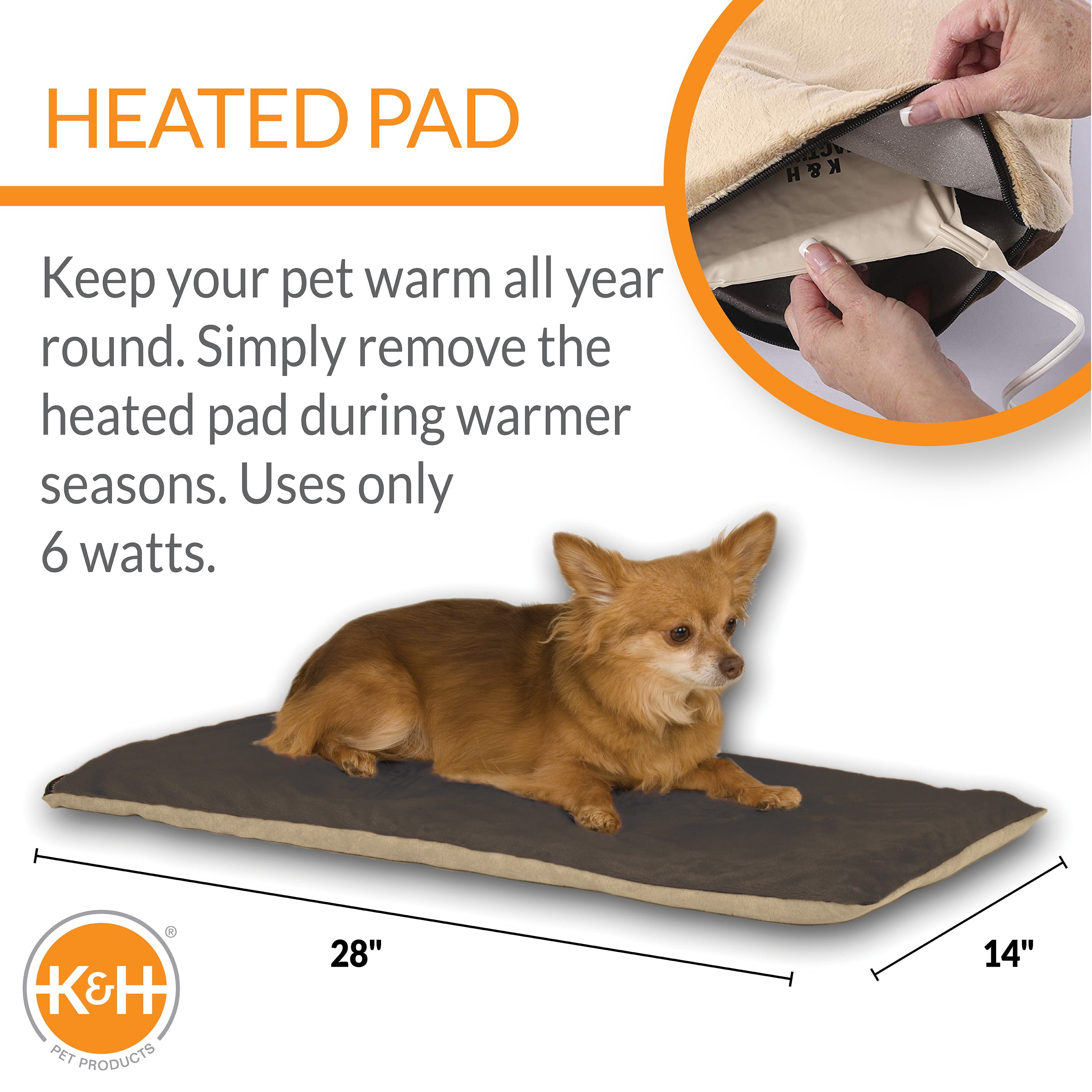 KandH Pet Products Thermo-Pet Mat， 14
