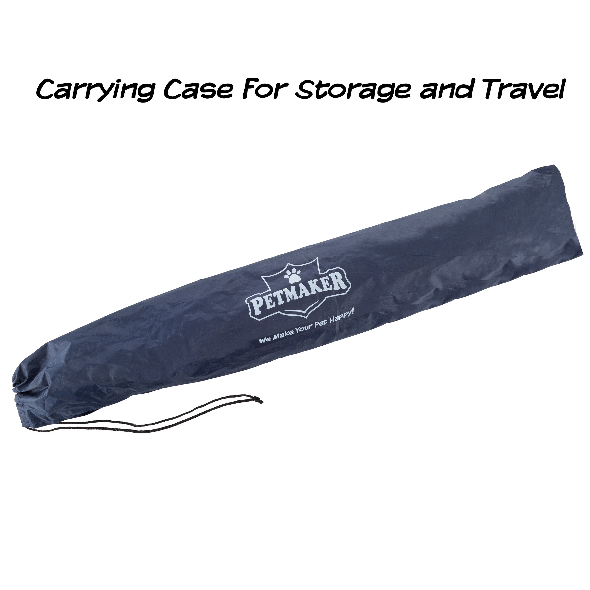 Elevated Dog Bed - 48x35.5-Inch Portable Pet Bed with Non-Slip Feet - Indoor/Outdoor Dog Cot or Puppy Bed for Pets up to 110lbs by PETMAKER (Blue)