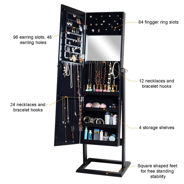 adies Girls Wooden Bedroom Furniture Mirror Jewelry Wardrobe Wholesale - - 37249219