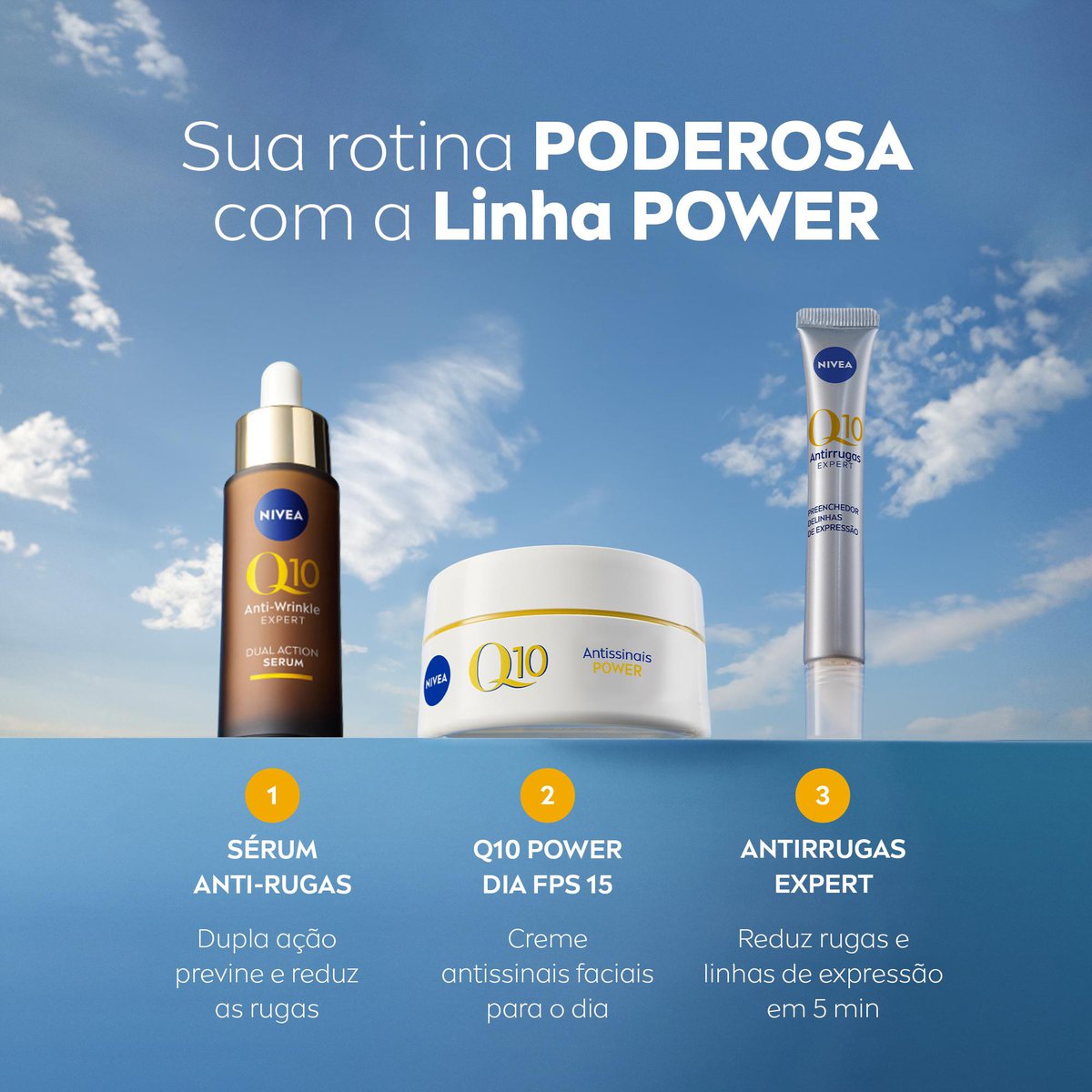 Creme Facial Antissinais NIVEA Q10 Power Dia FPS 30 47g