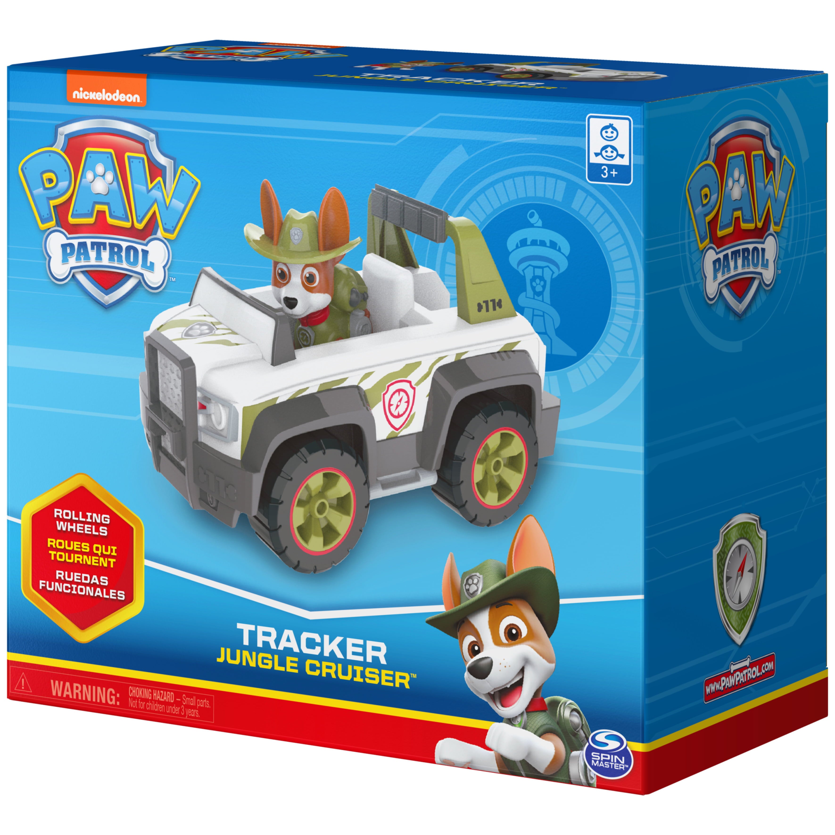 PAW Patrol， Tracker’s Jungle Cruiser Vehicle with Collectible Figure