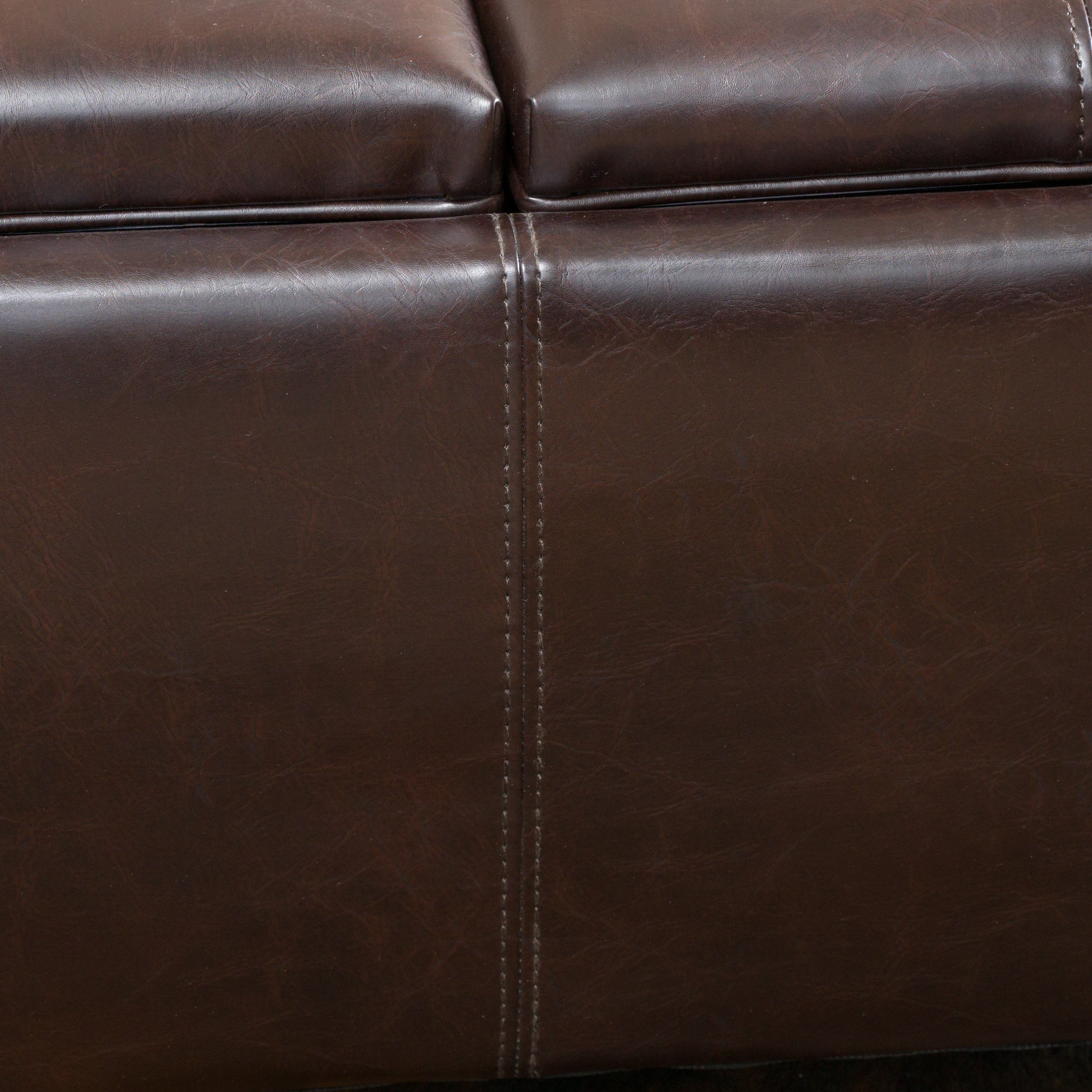 Mansfield Contemporary Tray Top Storage Ottoman