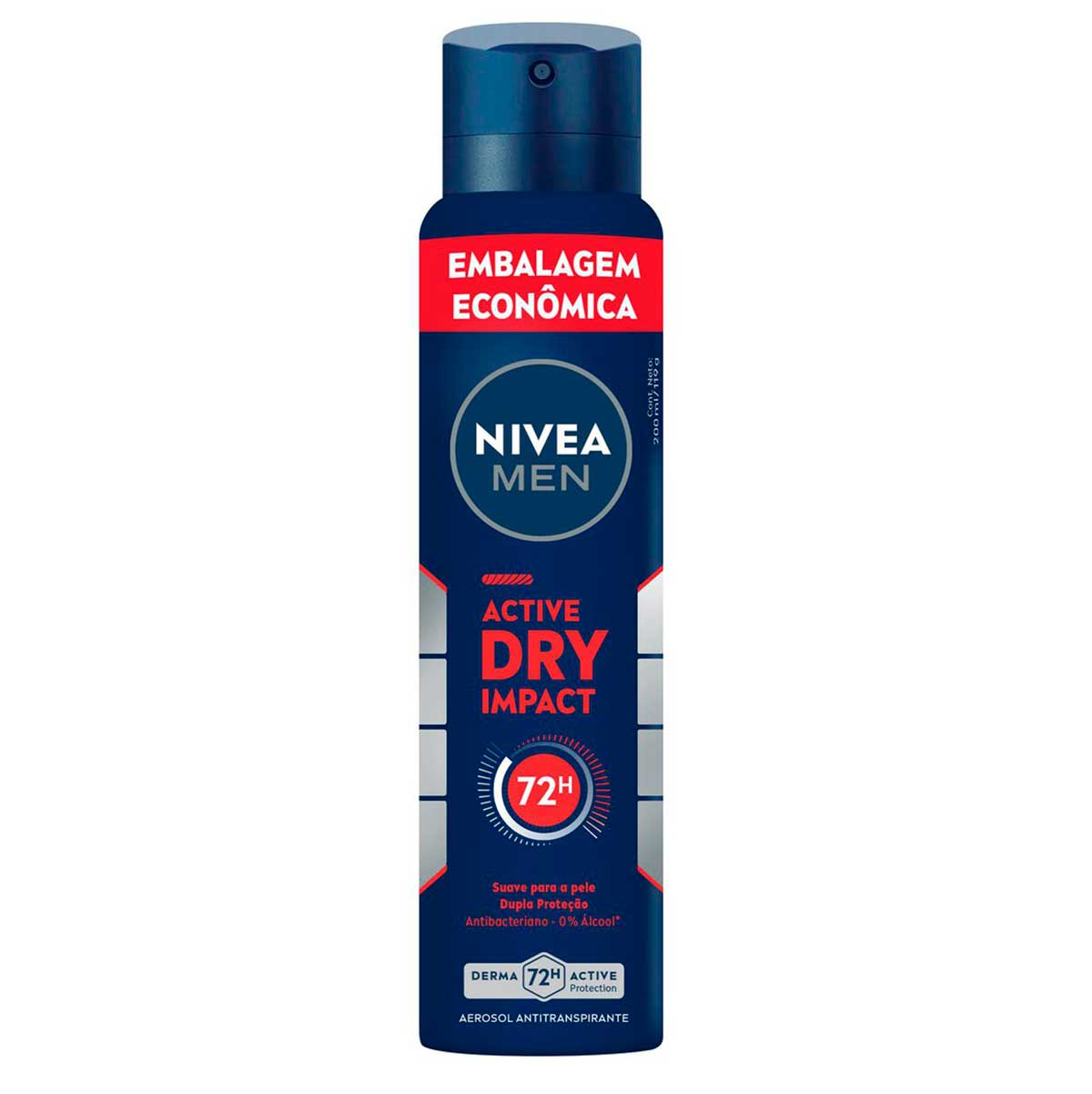 Desodorante Antitranspirante Aerossol NIVEA MEN Active Dry Impact 200ml