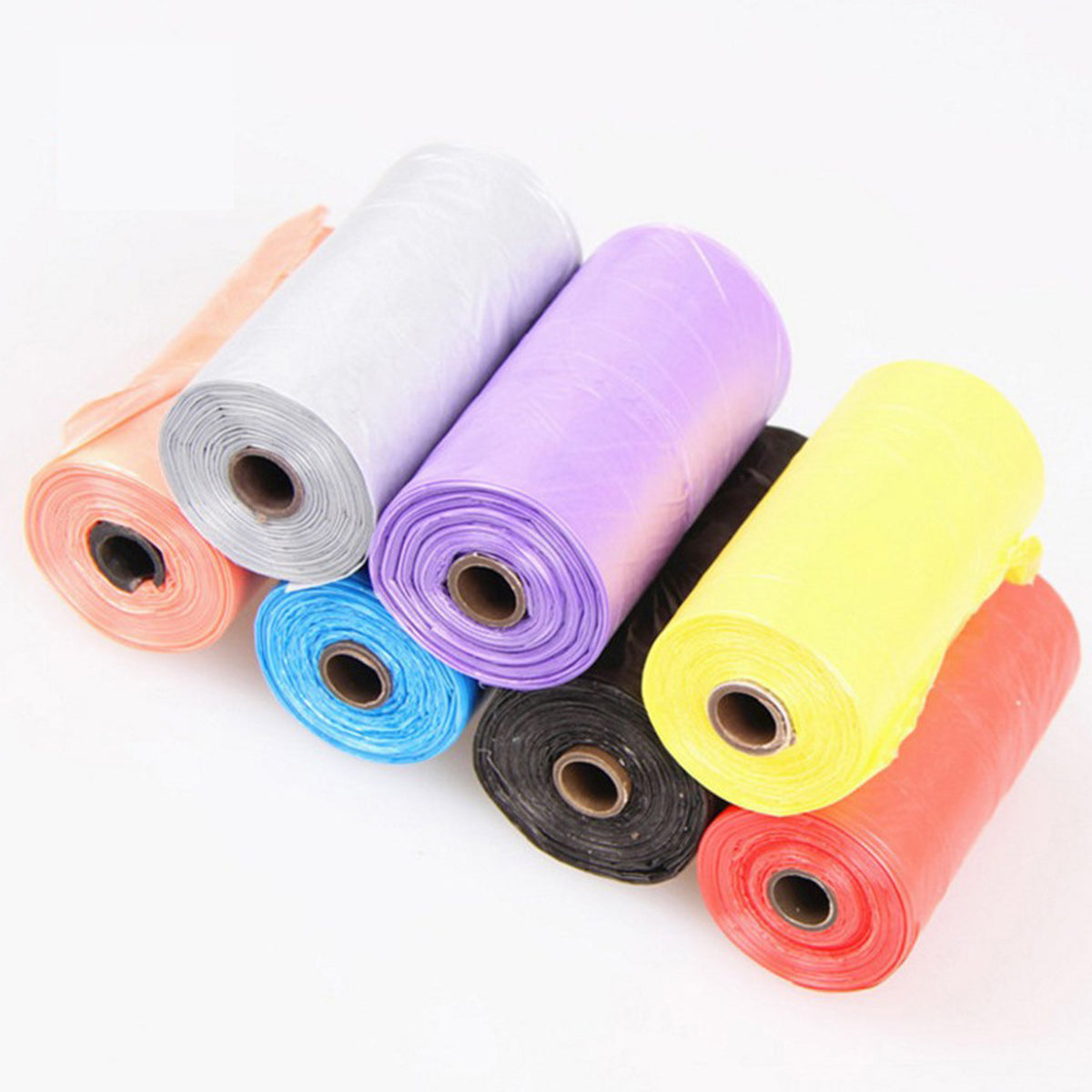 Dog Waste Poop Bags Dispenser with 10-Roll Bags for Pets Outdoor Supplies (Random Color)