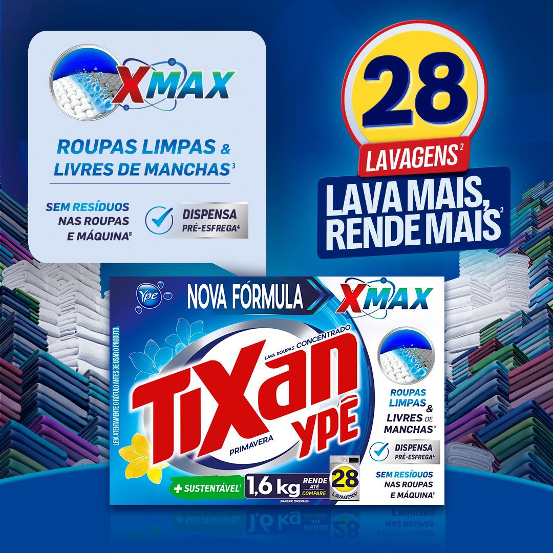 Sabao em Po Tixan Ype Primavera 1,6Kg