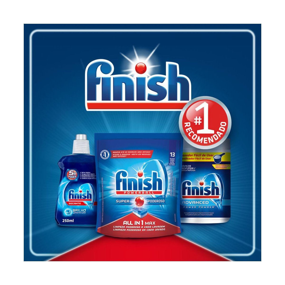 Detergente para Lava Loucas em Po Finish 450g