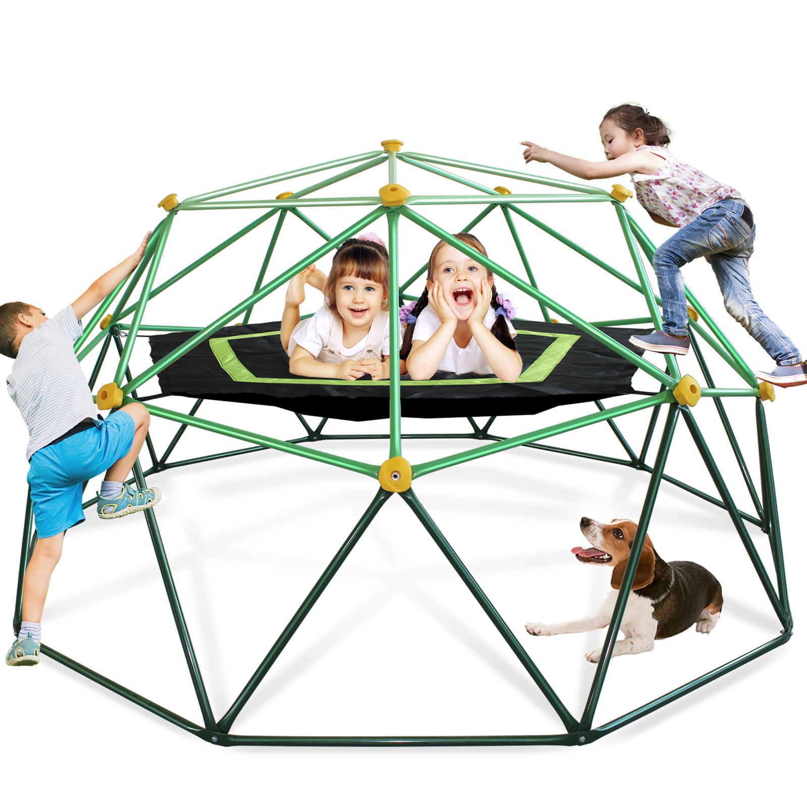 SMkidsport 10 FT Climbing Dome for Kids， Anti-Rust and UV-Resistant Dome Climber with 800LBS Load Capacity， Suitable for Outdoor Indoor， 1 Pack