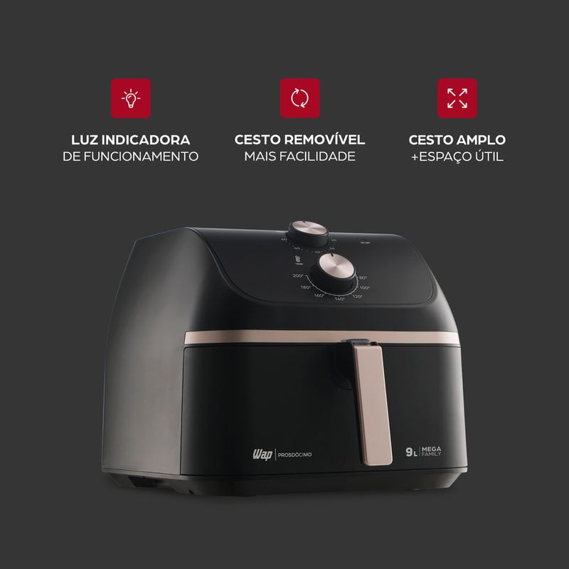 Airfryer WAP Mega Family 9 Litros WAFM9