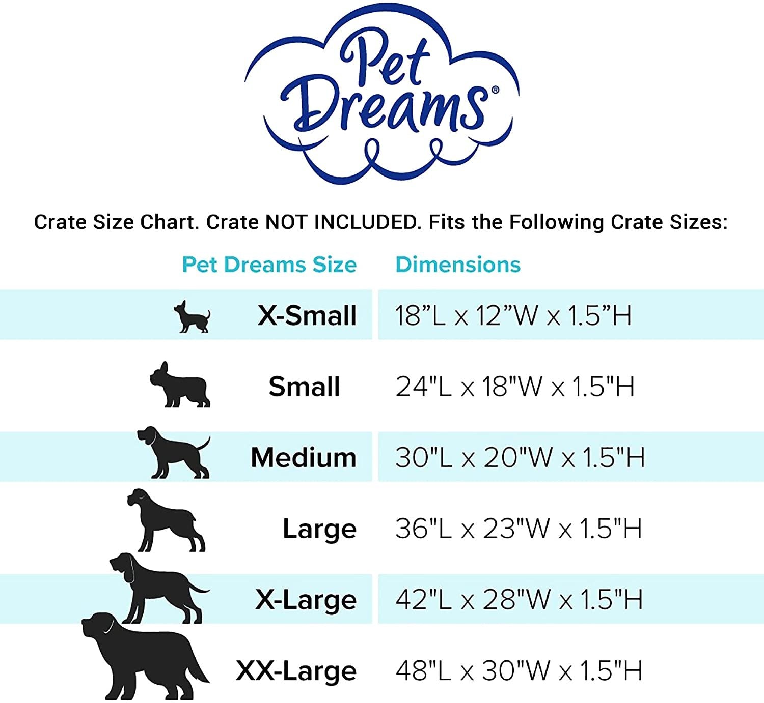 Pet Dreams 3 Piece Set - Non Toxic Dog Bedding for Dog Crate! Washable Dog Crate Cover， Dog Crate Mat and Dog Crate Bumper for Single Door Wire Dog Kennel， Good for Car Travel， Graphite Grey， X...