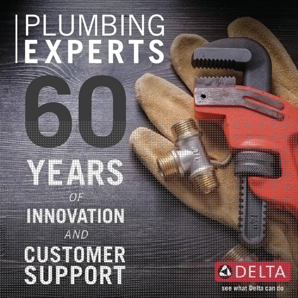 Delta Trinsic Single Hole SingleHandle Bathroom Faucet with Metal Drain Assembly in Matte Black