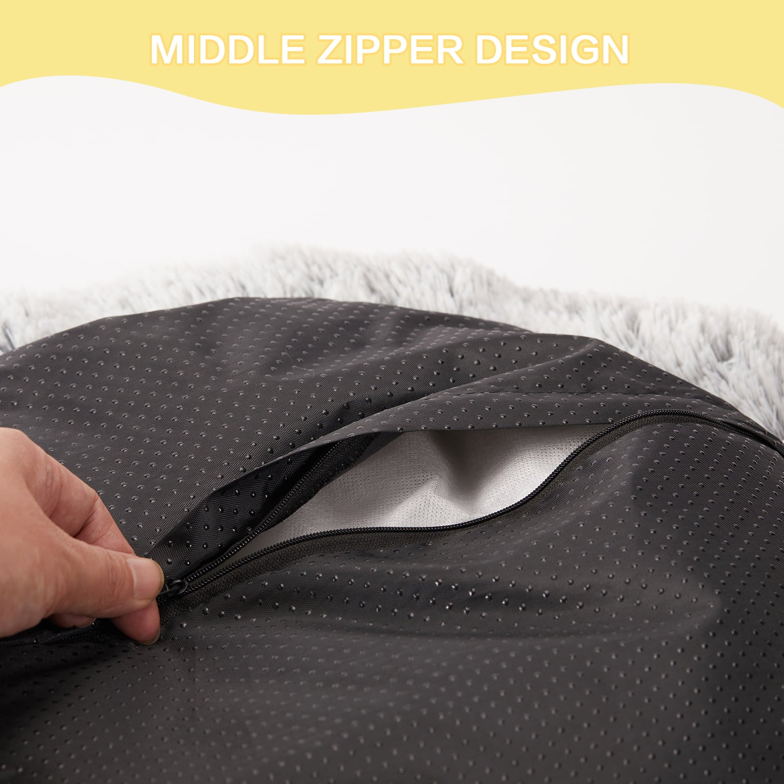 Bedfolks Calming Donut Dog Cuddler Bed， 30