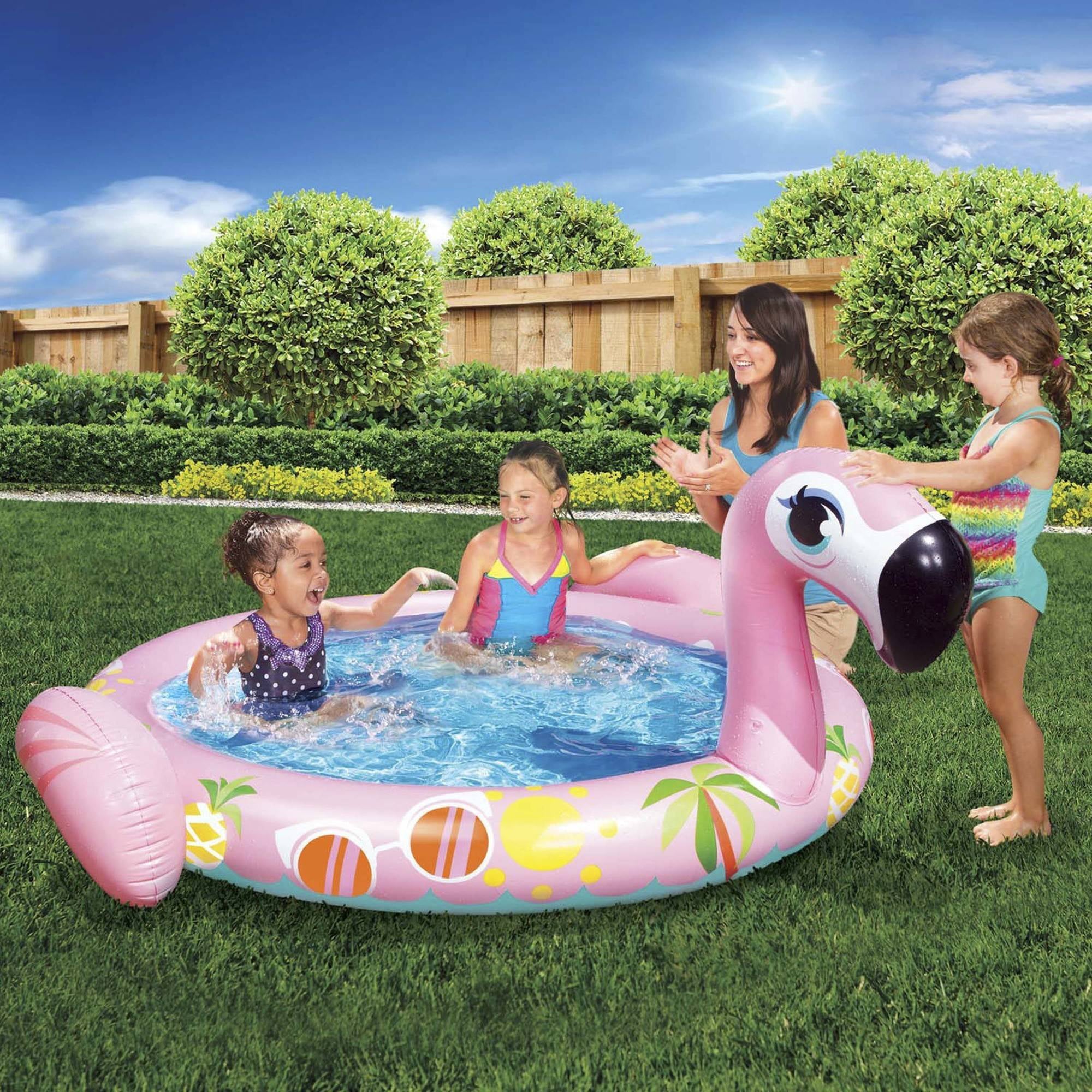 Banzai Flamingo Splash Blowup Pool