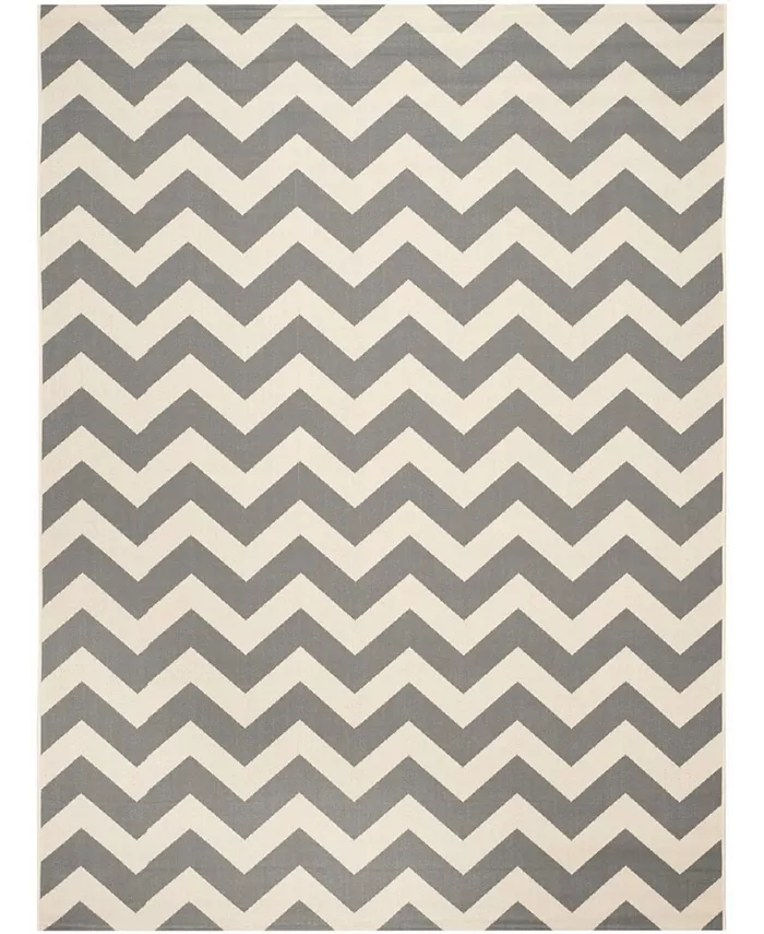 Safavieh Courtyard Gray and Beige 9' x 12' Outdoor Area Rug