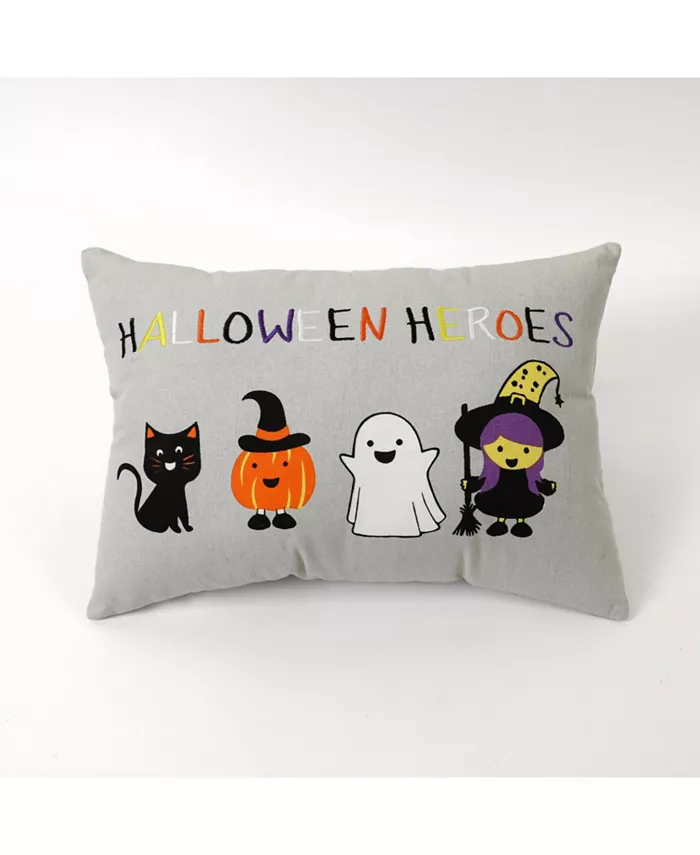Lush Dandeacutecor Halloween Heroes Decorative Pillow， 14