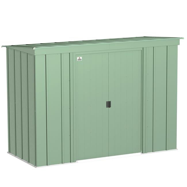 Arrow CLP84SG 8 x 4 ft. Classic Steel Storage Shed, Sage Green