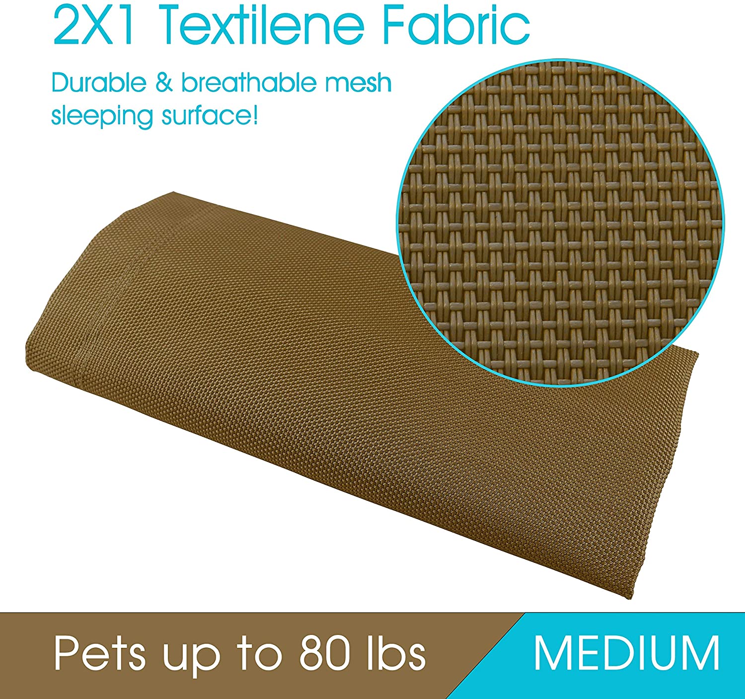 PHYEX Elevated Dog Bed， Raised Cooling Pet Cat Beds， 43.5