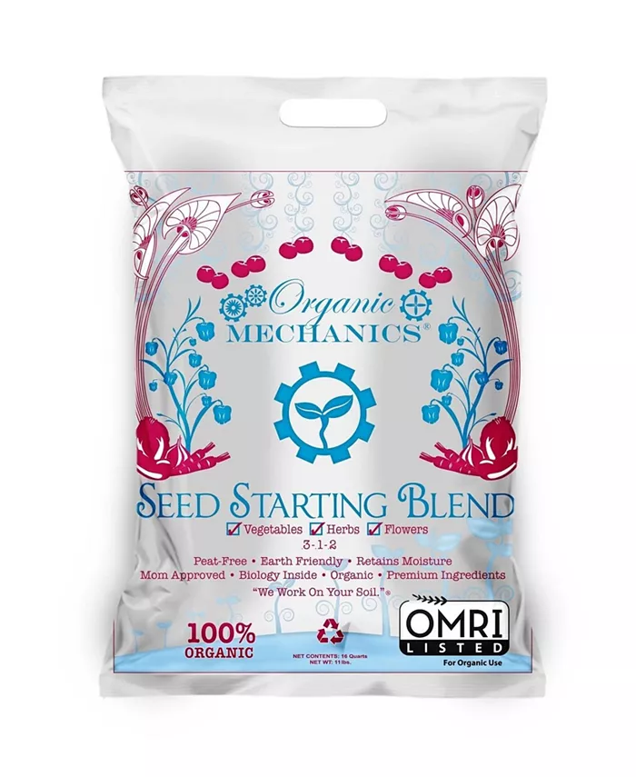 ORGANIC MECHANICS Seed Starting Blend Potting Soil- 16 Quart