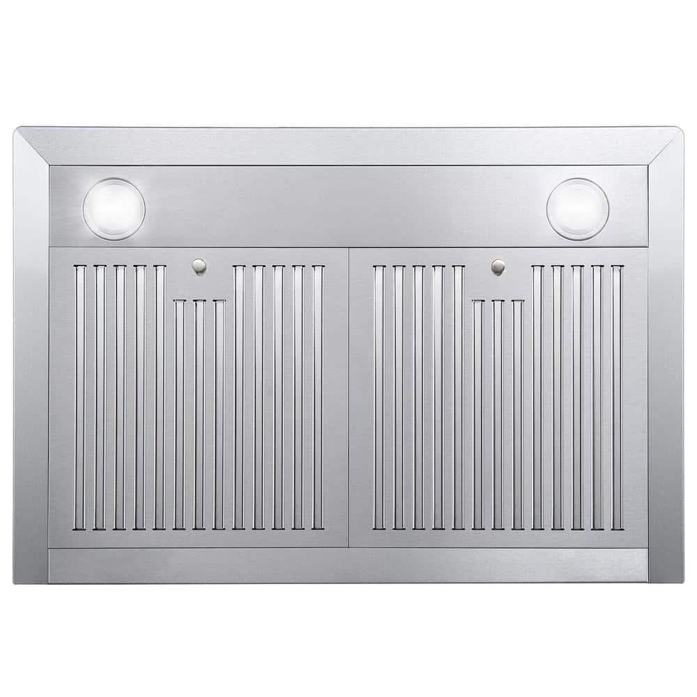 Cosmo 30 in Ducted Wall Mount Range Hood in Stainless Steel with LED Lighting and Permanent Filters