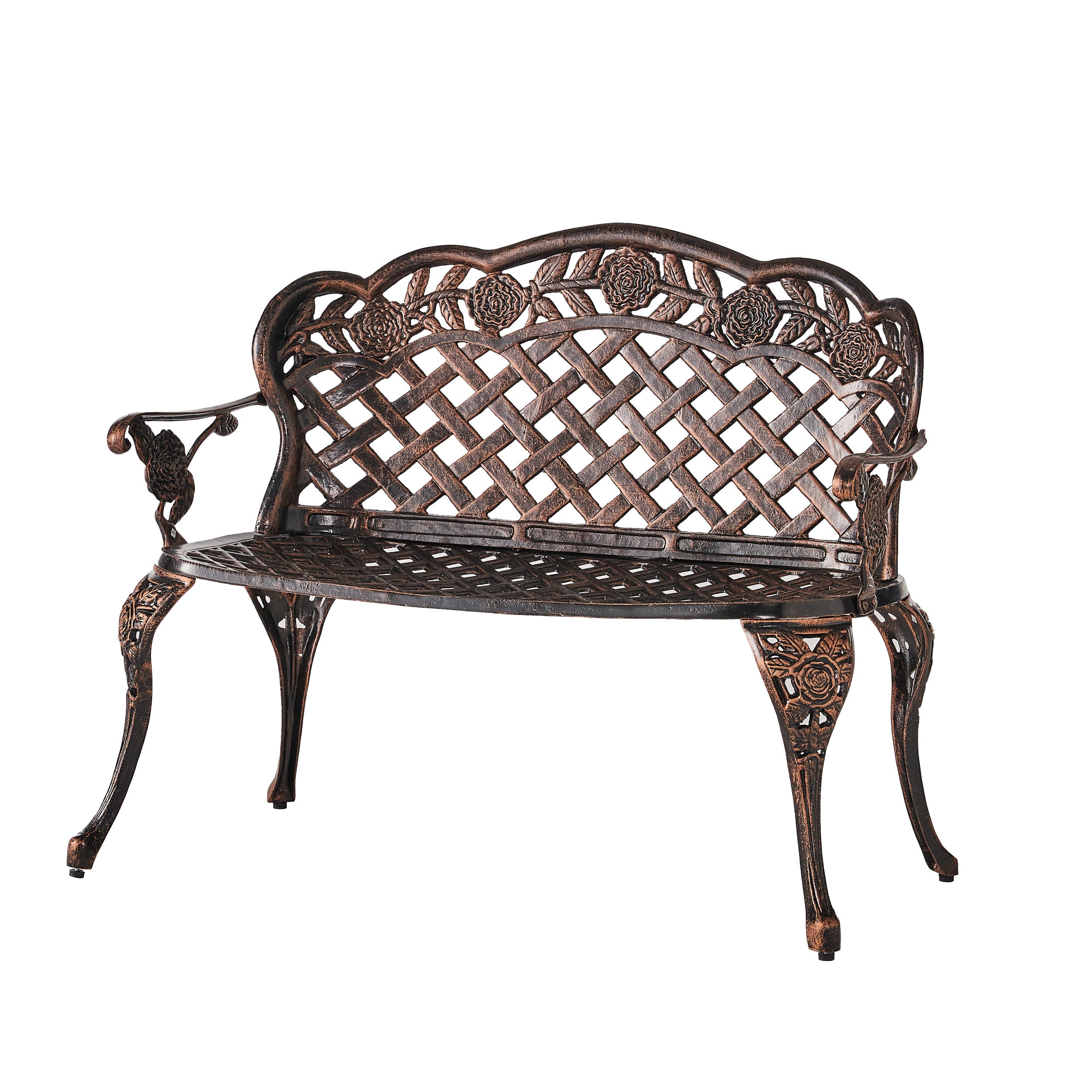 Santa Fe Cast Aluminum Garden Bench