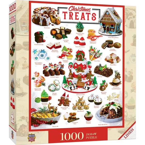 Masterpiece Puzzle 1000-Piece Scrumptious Christmas Treats Puzzle