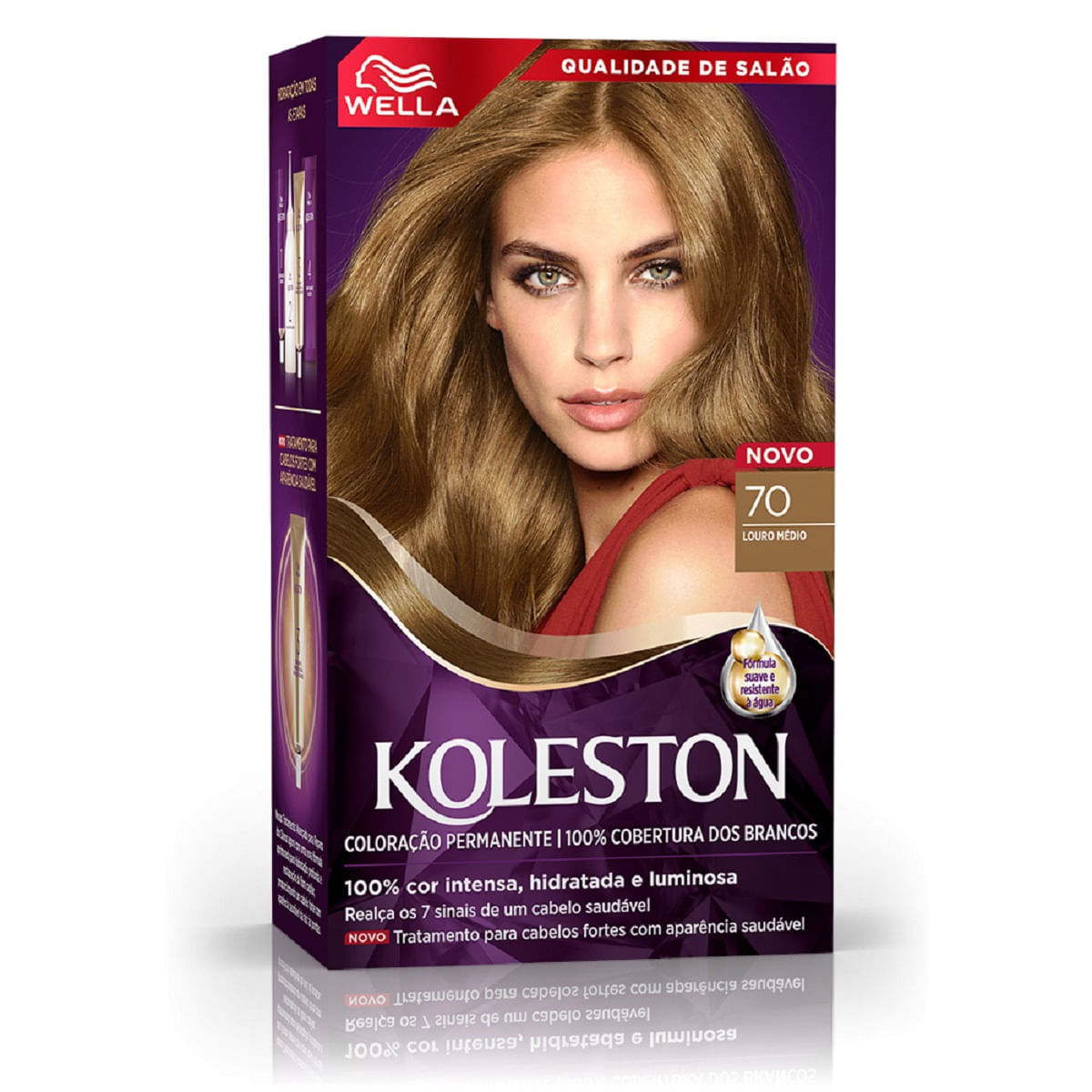Kit tintura 70 louro medio Wella Koleston