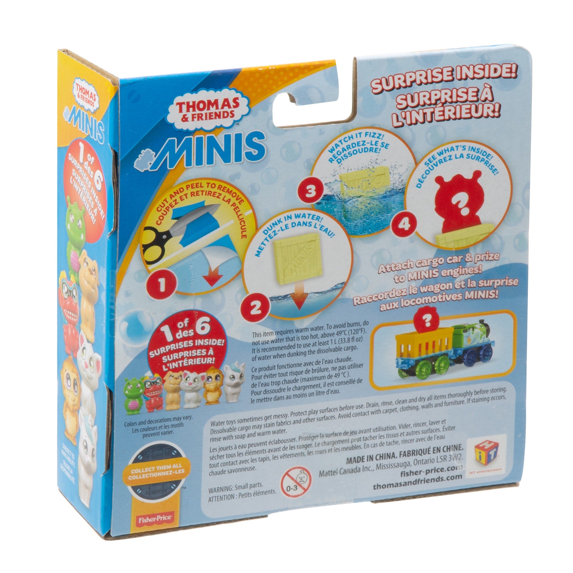 Thomas and Friends MINIS Fizz 'n Go Cargo Surprise Percy and Puppy