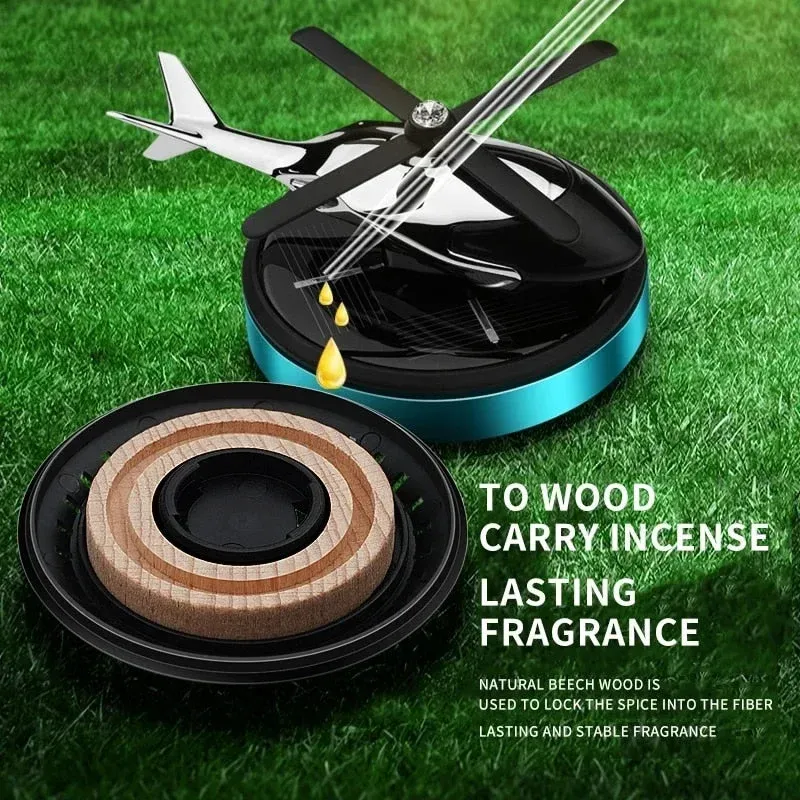 🔥BIG SALE - 47% OFF🔥🔥-🎁Metal Solar Helicopter Air Freshene