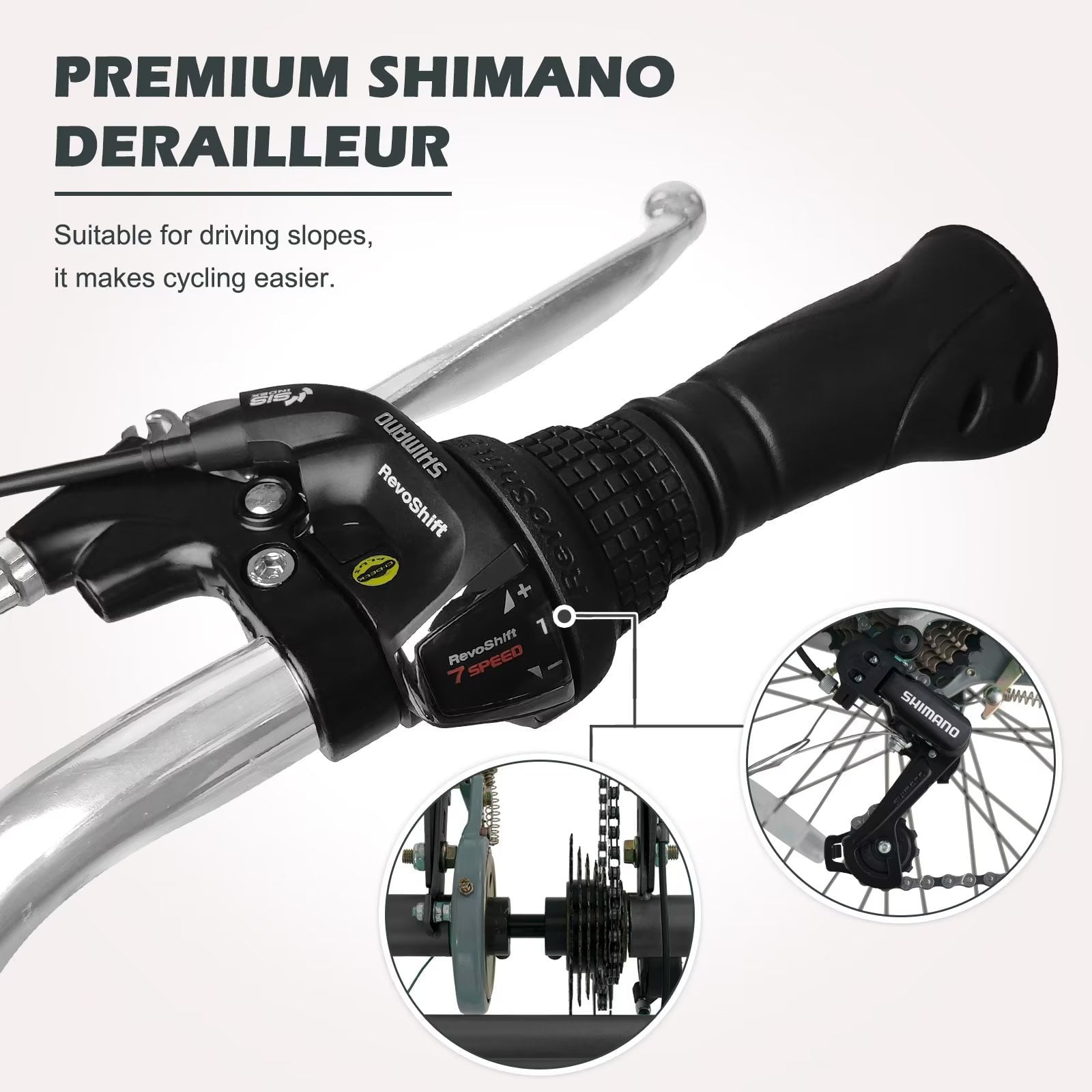 Lilypelle 24/26 inch Adult Tricycle for Women Men Seniors 7-Speed Three Wheel Cruiser Bike Trike with Large Basket， Low Step Through Frame，Exercise Shopping Tricycle Adult (FoldableandNon-foldable)