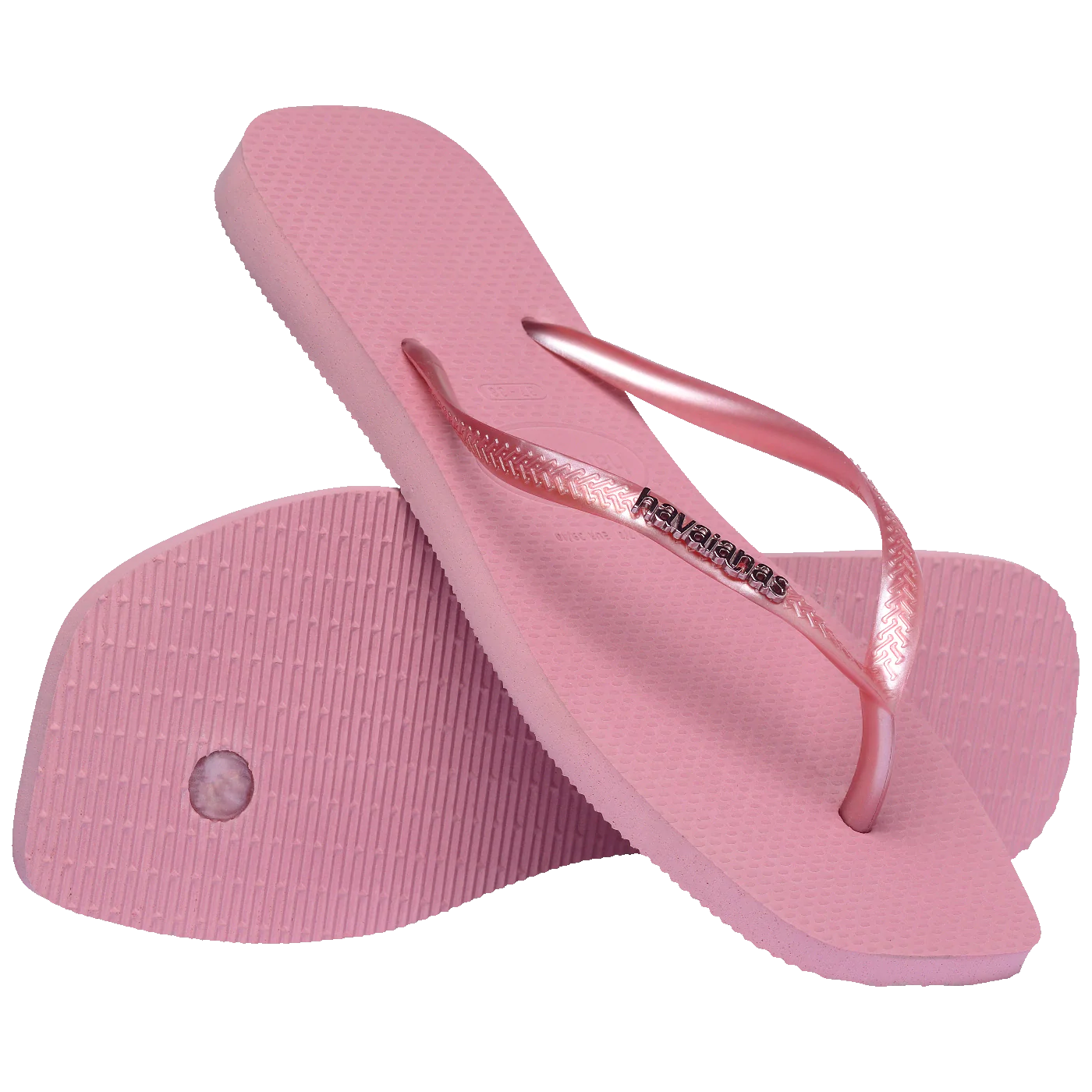 Chinelo Havaianas Slim Square Logo Metallic